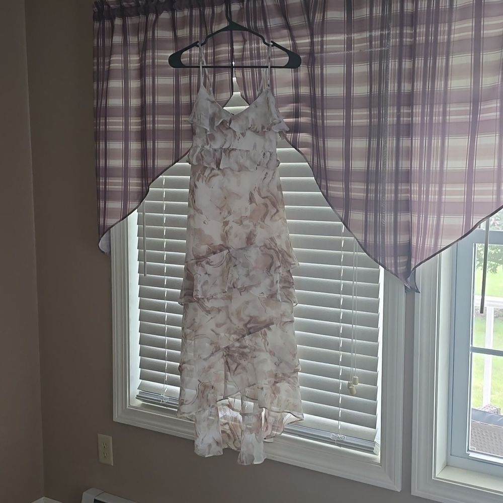 NWOT, Blue Pepper • Tiered Ruffle Maxi Dress, Size XS